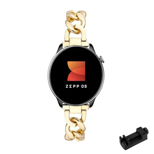 LXURY Metall Armbänder für Amazfit GTR Mini Armband Damen Edelstahl Verstellbares Elegantes Bänder für Amazfit GTR Mini Ersatzarmband Kompatibel mit Amazfit GTR Mini Uhrenarmband für Frauen (Gold) LXURY Metall Armbänder für Amazfit GTR Mini Armband Damen Edelstahl Verstellbares Elegantes Bänder für Amazfit GTR Mini Ersatzarmband Kompatibel mit Amazfit GTR Mini Uhrenarmband für Frauen (Gold) von LXURY