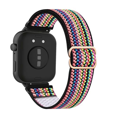 LXURY Nylon Armbänder für Huawei Watch Fit 3 Armband Elastisch Nylon Sport Loop für Huawei Watch Fit 3 Band Verstellbares Dehnbare Ersatzarmband Kompatibel mit Huawei Watch Fit 3 Uhrenarmband (8) von LXURY