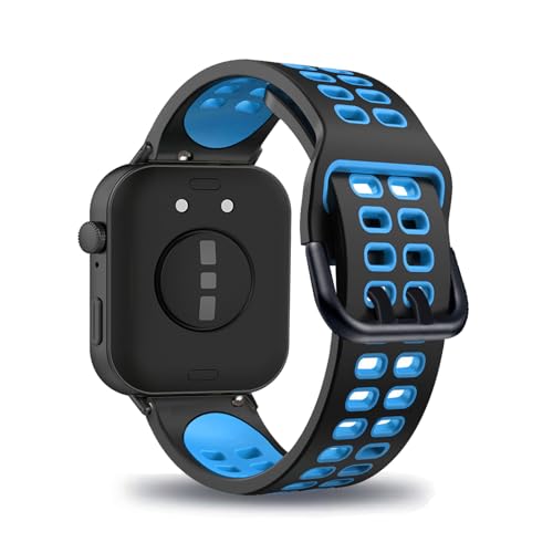 LXURY Silikon Armbänder für Huawei Watch Fit 3 Armband Atmungsaktives Doppelloch Verstellbar Bänder für Huawei Watch Fit 3 Sport Ersatzarmband Kompatibel mit Huawei Watch Fit 3 Uhrenarmband (3) von LXURY