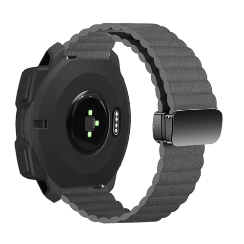 Leder Armbänder für Garmin EPIX Gen 2 Armband, Magnetisch Verstellbares Bänder für Garmin EPIX Gen 2 Ersatzarmband Kompatibel mit Garmin EPIX Gen 2 Uhrenarmband für Herren Damen (1) von LXURY