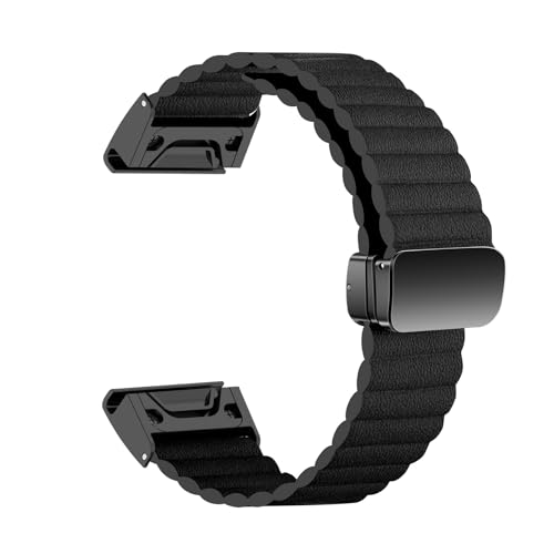 Leder Armbänder für Garmin Fenix 7 Armband, Magnetisch Verstellbares Bänder für Garmin Fenix 7 Ersatzarmband Kompatibel mit Garmin Fenix 7 Uhrenarmband für Herren Damen (7) von LXURY