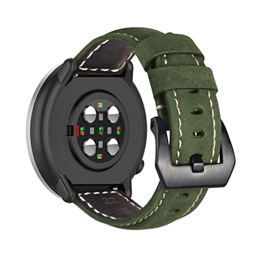 Leder Armbänder für Polar Grit X/Grit X Pro Armband für Männer und Frauen Klassisches Leder mit Edelstahl Metall Schließe Kompatibel mit Polar Grit X/Grit X Pro (3) von LXURY