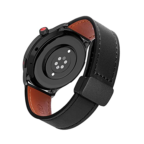 Magnetisch Lederarmband für Amazfit GTR 4/ Amazfit Balance Armband, Elegante Leder Armbänder für Herren Damen Verstellbarer Ersatzarmband Kompatibel mit Amazfit GTR 4/Balance Uhrenarmband (5) von LXURY