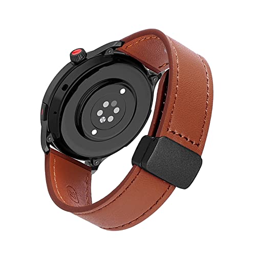 Magnetisch Lederarmband für Amazfit GTR 4/ Amazfit Balance Armband, Elegante Leder Armbänder für Herren Damen Verstellbarer Ersatzarmband Kompatibel mit Amazfit GTR 4/Balance Uhrenarmband (8) von LXURY