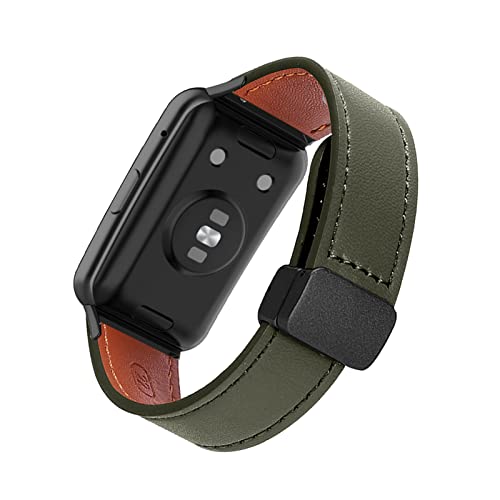 Magnetisch Lederarmband für Huawei Watch Fit 2 Armband, Elegante Leder Armbänder für Herren Damen Verstellbarer Ersatzarmband Kompatibel mit Huawei Watch Fit 2 Uhrenarmband (8) von LXURY