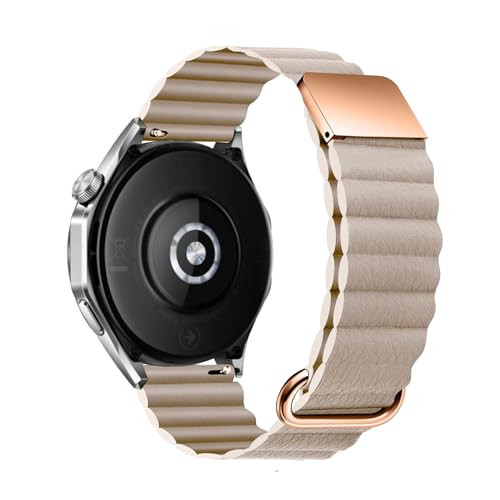 Magnetische Armbänder für OnePlus Watch 2 Armband, Leder Silikon mit Magnet Schleife Schnalle Bänder für OnePlus Watch 2 Ersatzarmband Kompatibel mit OnePlus Watch 2 Uhrenarmband (6) von LXURY