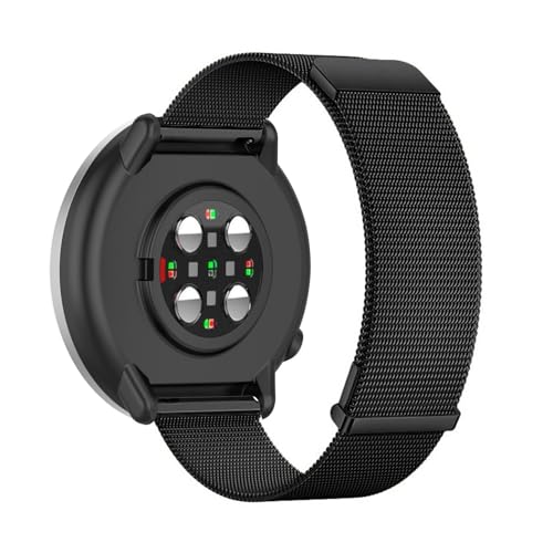 Magnetische Edelstahl Armbänder für Polar Ignite 3/Ignite 2/Ignite Armband, mit Dual Magnet Einstellbar Metall Mesh Damen Herren Ersatzarmband Kompatibel mit Polar Ignite 3 Uhrenarmband (Rußschwarz) Magnetische Edelstahl Armbänder für Polar Ignite 3/Ignite 2/Ignite Armband, mit Dual Magnet Einstellbar Metall Mesh Damen Herren Ersatzarmband Kompatibel mit Polar Ignite 3 Uhrenarmband (Rußschwarz) von LXURY