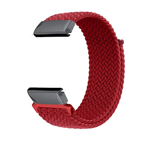 Nylon Armband Kompatibel mit Garmin Fenix 7 / Fenix 6 / Fenix 6 Pro/Fenix 5 / Fenix 5 Plus/Forerunner 935 / Forerunner 94 Armbänder Bewegung Elastisch Männer und Frauen Geflochtenes Ersatzarmband (9) von LXURY