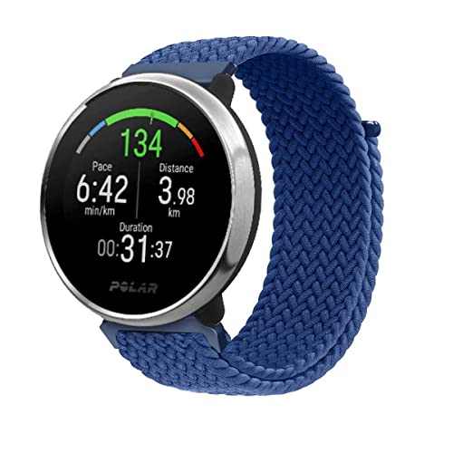Nylon Armband Kompatibel Mit Polar Ignite 3/2/Unite/Pacer - Elastisches Geflochtenes Ersatzarmband für Männer und Frauen (6) von LXURY