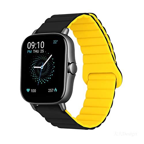 Silikon Armbänder für Amazfit GTS 4/ GTS 4 mini/GTS 3/ GTS 2/ GTS 2 mini/GTS 2e Männer und Frauen Bewegung mit Magnet Armbänder Ersatzband mit Magnet Armbänder Kompatibel mit Amazfit GTS 4 (11) von LXURY