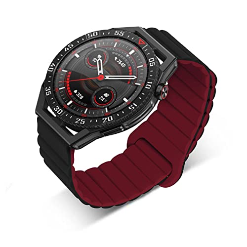 Silikon Armbänder für Amazfit T-Rex 2/ T-Rex/T-Rex Pro Männer und Frauen Bewegung mit Magnet Armbänder Ersatzband mit Magnet Armbänder Kompatibel mit Amazfit T-Rex 2/ T-Rex/T-Rex Pro (10,T-Rex Pro) von LXURY