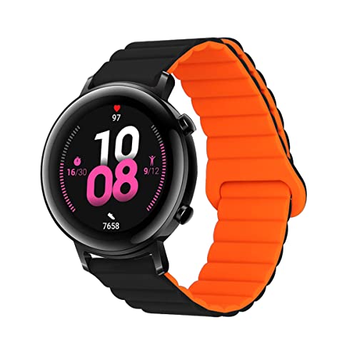 Silikon Armbänder für Garmin Forerunner 955/935/ 945/ Fenix 7/ Fenix 6 PRO/Fenix 5 Plus Männer und Frauen Bewegung mit Magnet Armbänder Ersatzband mit Magnet Armbänder (3) von LXURY