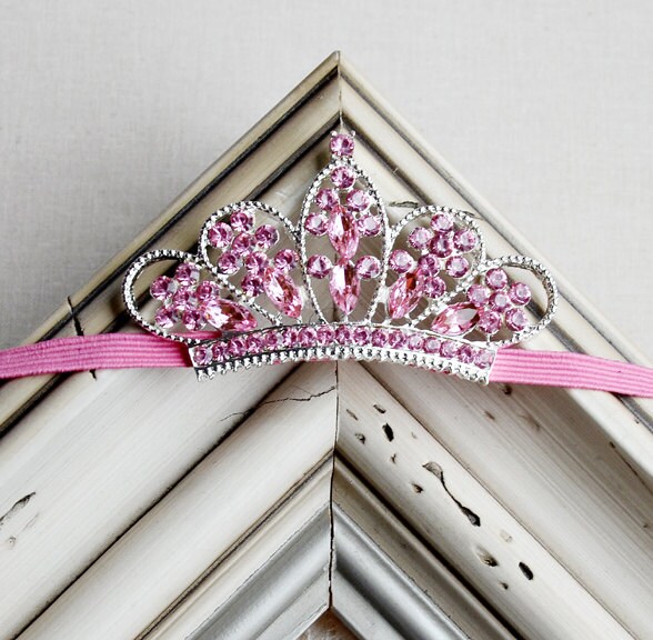 Rosa Tiara Stirnband Baby Prinzessin Foto Prop Geburtstag Krone Neugeborenen Mädchen Hb002Lx Rosa Tiara Stirnband Baby Prinzessin Foto Prop Geburtstag Krone Neugeborenen Mädchen Hb002Lx von LXdesigns