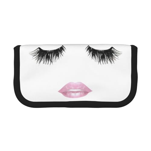 LXqlSS Niedliches Federmäppchen mit 3 Fächern, multifunktionales Federmäppchen mit Reißverschluss, Organizer für Stifte und Schreibwaren, Weiß von LXqlSS