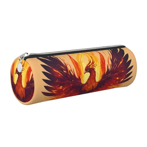LXqlSS Phoenix Federmappe aus Leder mit Reißverschluss, für Kugelschreiber, Tintenroller und Bleistifte LXqlSS Phoenix Federmappe aus Leder mit Reißverschluss, für Kugelschreiber, Tintenroller und Bleistifte von LXqlSS