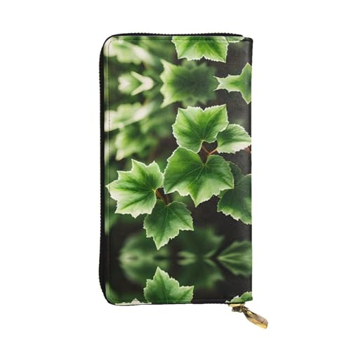 Rainbow Stars Ledergeldbörse für Damen und Herren, große Geldscheine mit 12 Kartenfächern, Brieftasche, Reisepasshülle, Efeublütenbaum, Einheitsgröße von LXqlSS