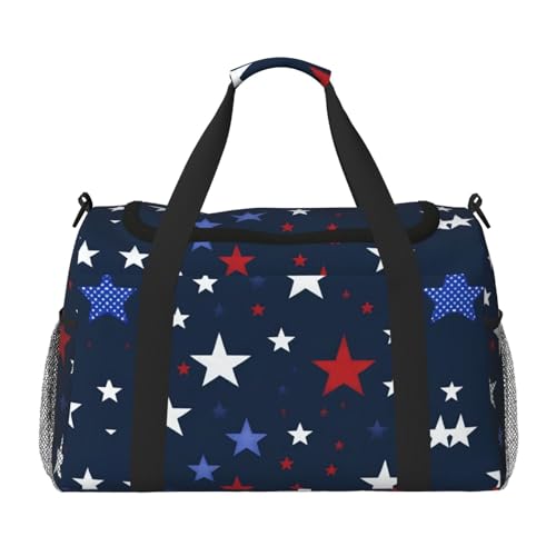 Sky Star Print Weekender Übernachtung Handgepäcktasche Gym Gepäck Tasche Seesack für Reisen Damen, Schwarz, Einheitsgröße von LXqlSS