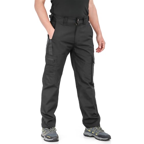LY4U Herren Heavy Duty Arbeitshose mit Mehreren Taschen Cargo Kampfhose zum Wandern Casual Outdoor Camping von LY4U