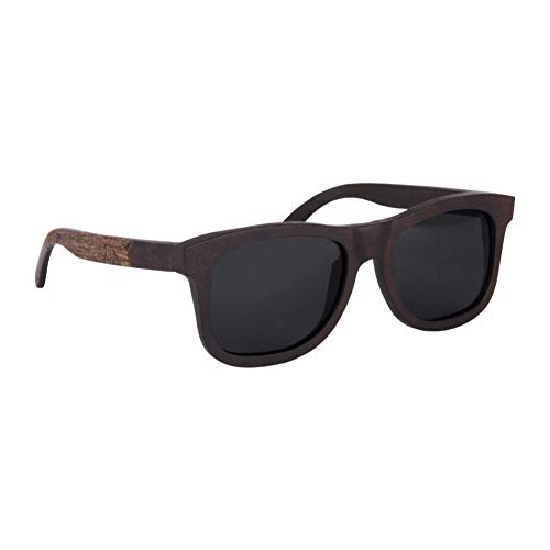 LY4U Herren- und Damen-Sonnenbrille aus Holz Vintage Eyewear Polarized Lenses Unisex-Sonnenbrille mit Bambusbox von LY4U