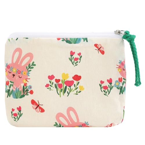 LYDZTION Gesteppte weiche Make-up-Tasche mit Blumenmuster für Damen, Kosmetiktasche, kleine Make-up-Tasche, Reise-Make-up-Organizer, Kokette, Make-up-Tasche für Geldbörse, Aufbewahrung, von LYDZTION