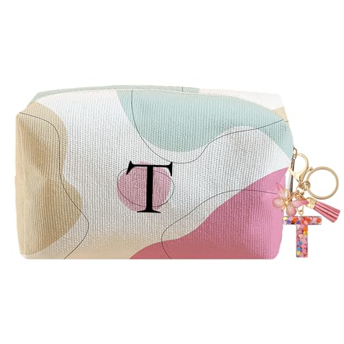 LYDZTION Personalisierte Make-up-Tasche mit Initialen-Motiv, Schlüsselanhänger, individuelle Make-up-Kosmetiktasche für Frauen, Mutter, beste Freundin, Teenager, Mädchen, Weihnachten, Geburtstag, von LYDZTION