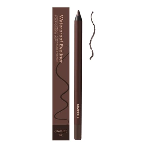 Eyeliner Bleistift wasserdichter Eyeliner Stift Langfreudiger Augen Liner Bleistift (Graphit) von LYEAA