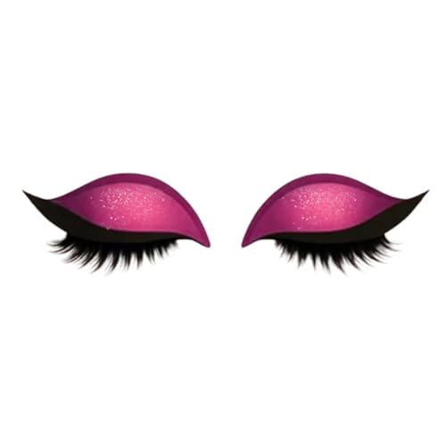 Eyeliner Eyelash-Lidschatten-Aufkleber selbst klebend für Frauen Mädchen (Pink) (a) von LYEAA