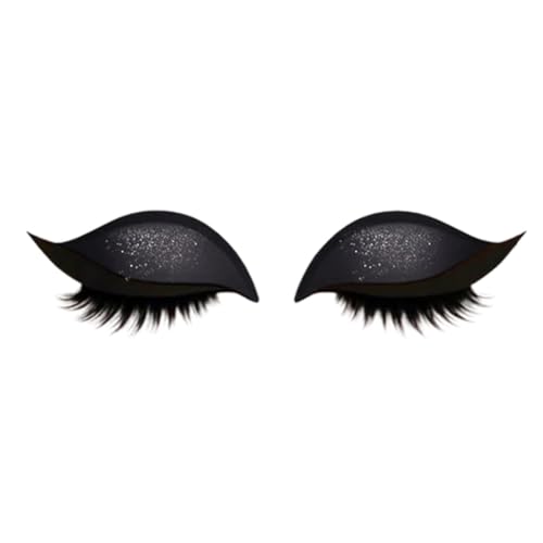 Eyeliner Eyelash-Lidschatten-Aufkleber selbst klebend für Frauen Mädchen (schwarz) (b) von LYEAA