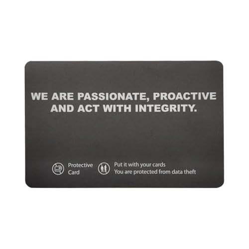 LYAA 5PCS RFID -Blockierungskarte Eine Karte schützt die gesamte Brieftasche NFC Debit -Kreditkarte Pass -Protektor Ultra Dünn RFID -Kartenblocker für die -Geldbörse von LYEAA