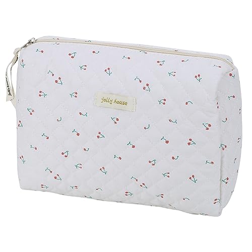 LYEAA 3pcs Große Reisekosmetikbeutel Multifunktionen Aufbewahrung Frauen Toilettenbeutel Coquette Make -up -Tasche Ästhetik süße Kawaii Bär/Erdbeer -Make -up -Tasche für Frauen Mädchen (Stil Zwei) von LYEAA