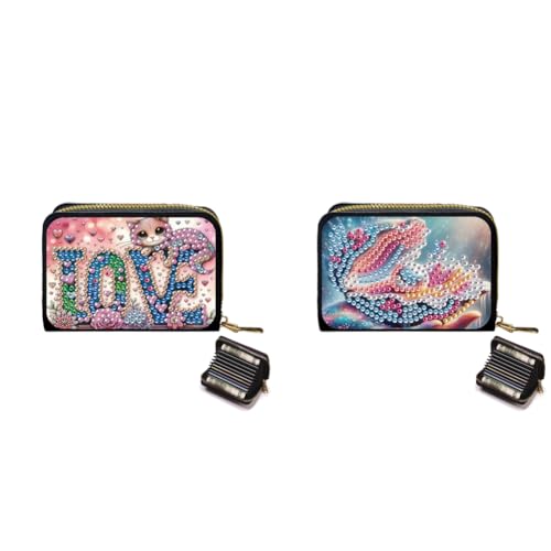LYEAA 5d DIY Malerei Brieftasche mit Strassmuster Reißverschluss Kartenhalter Geldbeutel for Frauen LYEAA 5d DIY Malerei Brieftasche mit Strassmuster Reißverschluss Kartenhalter Geldbeutel for Frauen von LYEAA