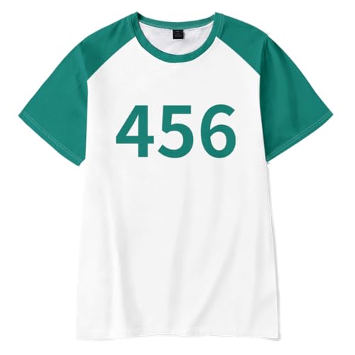 LYEAA Calamari Spiel Cosplay Kostüm Spieler Shirts Trainingsanzug Unisex Party Outfit für Männer Frauen Shirts, 456, XL von LYEAA