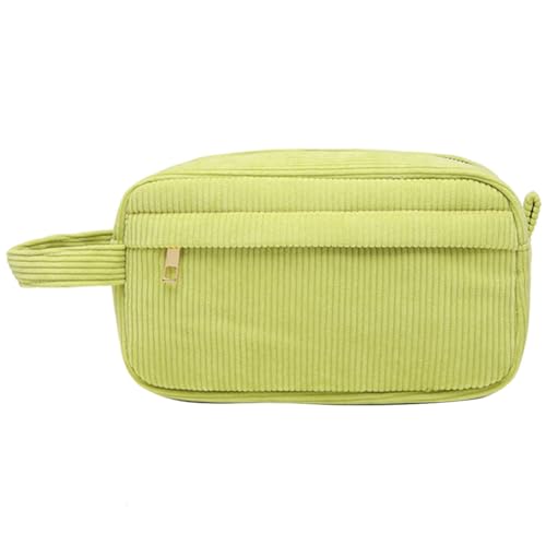 LYEAA Cord -Bleistiftkoffer Make -up -Tasche große Kapazität für Erwachsene Jugendliche (grün) von LYEAA