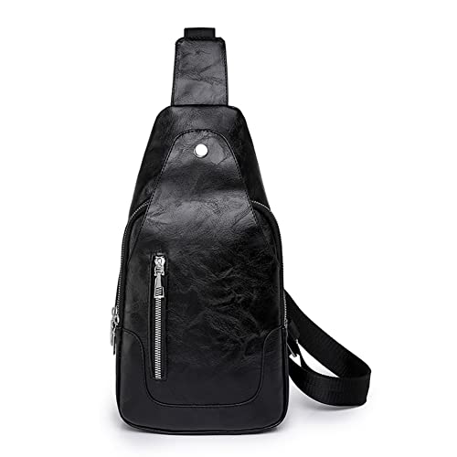 LYEAA Damen Handtaschen PU Leder Unterarmtasche Mode Tragbar Einfach Einfarbig Verstellbarer Gurt for Outdoor Wandern, Schwarz , modisch von LYEAA