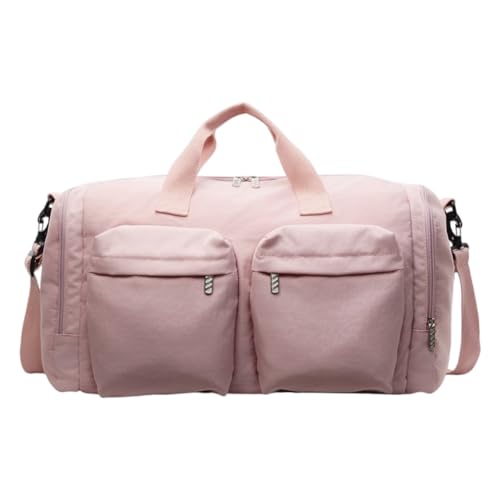 LYEAA Faltbare Reise-Handtasche, große Kapazität, wasserdichte Reisetasche für Fitnessstudio, Sport, Crossbody-Tasche zum Wandern, Schwimmen, rose, M, Vintage-Stil von LYEAA