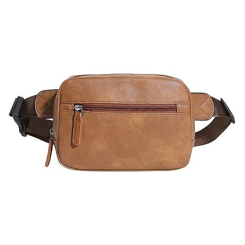 LYEAA Frauen Casual Crossbody Tasche Verstellbarer Riemen Casual Sling Bag Große Kapazität Multifunktionale Outdoor Sport Geldbörse, braun, Casual von LYEAA