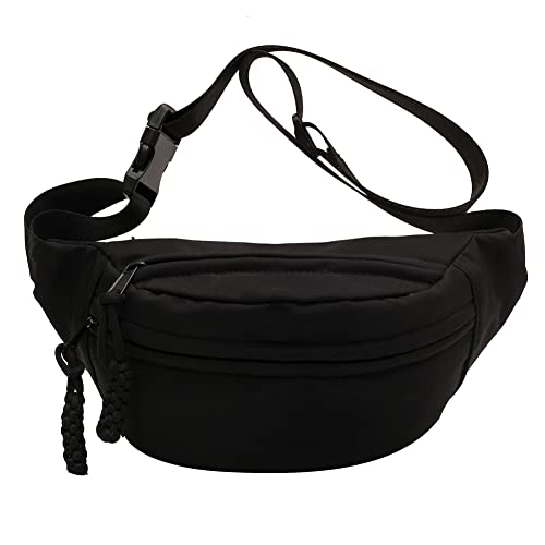 LYEAA Frauen Crossbody Taschen Leinwand Mode Messenger Taschen Einfache Lässige Wasserdichte Reise Wandern Tasche, Schwarz , modisch von LYEAA