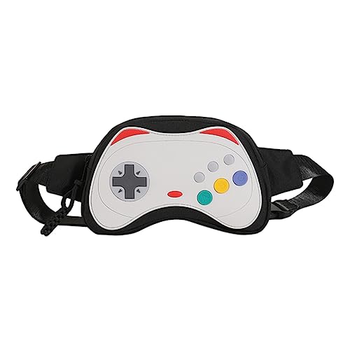 LYEAA Frauen Nette Mädchen Taille Tasche Gamepad Laufen Taille Tasche Tragbare Fanny Pack Nylon Taille Pack Gürteltasche, Schwarz , modisch von LYEAA