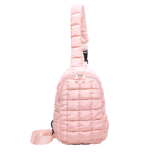 LYEAA Gesteppte Brusttasche for Damen, Cloud-Hüfttasche, Reißverschluss, Puffer-Umhängetasche, Verstellbarer Riemen, Reise-Gürteltasche, Outdoor-Reisetasche von LYEAA