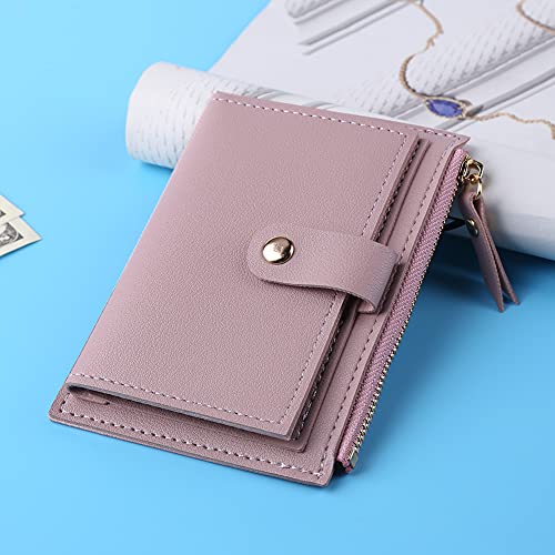 LYEAA ID-Karte Multi-Slot-Kartenhalter Ladies PU Leder Mini Münzgrundstück Frauen Mode Brieftasche mit Reißverschluss (lila) von LYEAA