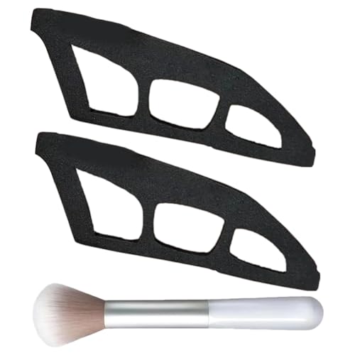 LYEAA Lidschattenführer mit Pinsel-Lidschattenschablonen Multifunktions-Lidschatten-Anwendung Tool tragbar für Make-up- (B) von LYEAA