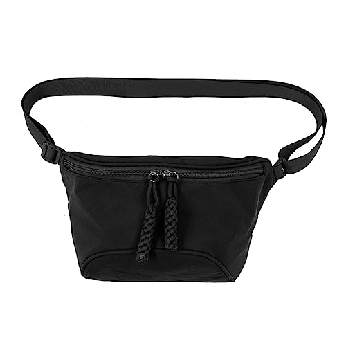 LYEAA Mode Frauen Sport Taille Packs Nylon Outdoor Sport Brust Tasche Fanny Pack Einfache Trend Messenger Gürtel Tasche, Schwarz , modisch von LYEAA