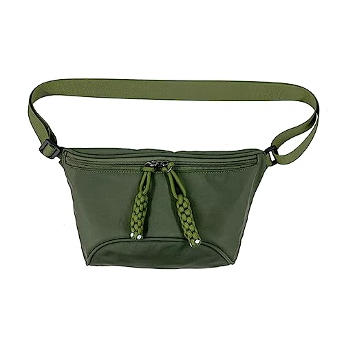 LYEAA Mode Frauen Sport Taille Packs Nylon Outdoor Sport Brust Tasche Fanny Pack Einfache Trend Messenger Gürtel Tasche, armee-grün, modisch von LYEAA