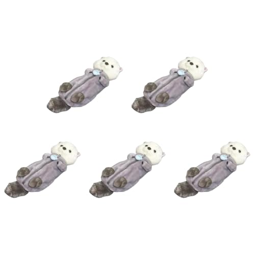 LYEAA Plüschtier-Bleistiftbeutel mit Reißverschluss, Seeotter, Schreibwarentasche for Mädchen und Jungen, Schulbedarf von LYEAA