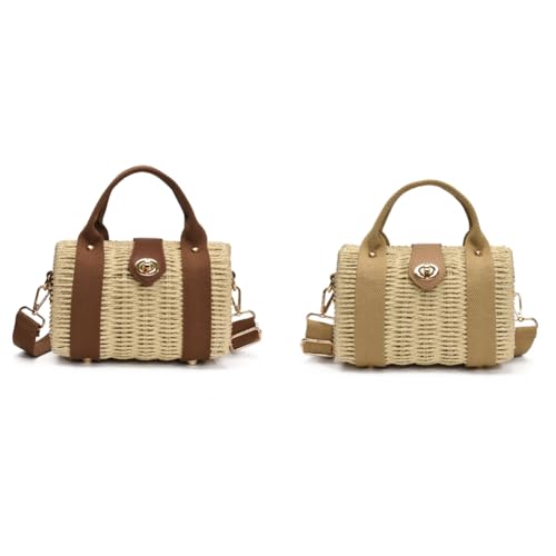 LYEAA Strandbeutel Stroh gewebter Tasche Handtasche Sporttaschen -Fan -Tasche mit Mehreren Fächern for Frauen Reisen LYEAA Strandbeutel Stroh gewebter Tasche Handtasche Sporttaschen -Fan -Tasche mit Mehreren Fächern for Frauen Reisen von LYEAA