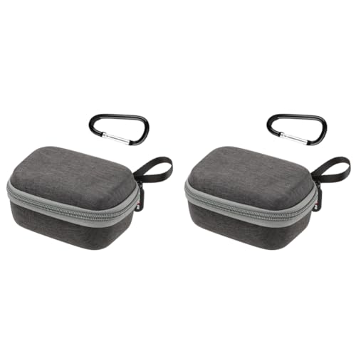 LYEAA Tragetasche für DJI Mic Mini Wireless Mikrofon – tragbare Schutzbox Tragetasche, Grau 2 Stück, M, modisch von LYEAA