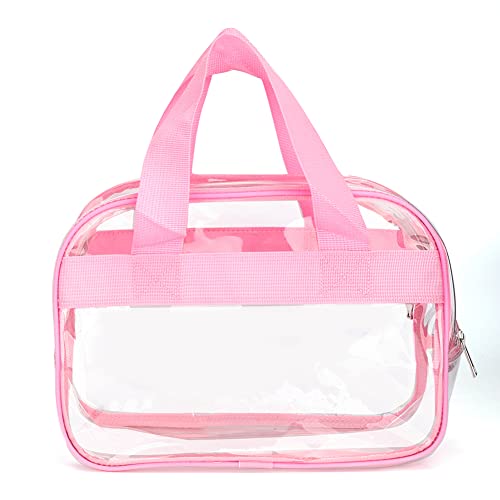 LYEAA Transparente PVC Reisetasche Große Kapazität Aufbewahrungstasche Wasserdichte Tragbare Multifunktions-Camping, rose, modisch von LYEAA