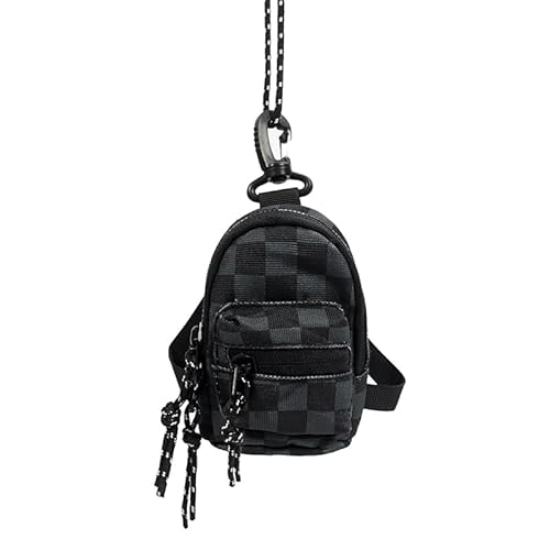 LYEAA Unisex Mini -Geldbörse mit Tasche Kleiner Wechsel Brieftasche Trendy Umhängetasche Mini Lippenstift Ohrhörerbeutel Paar Reisebeutel (grau) von LYEAA