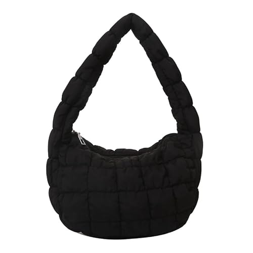LYEAA Women Stickerei Umhängetasche Winterpuffer Handtasche (schwarz) (schwarz) von LYEAA