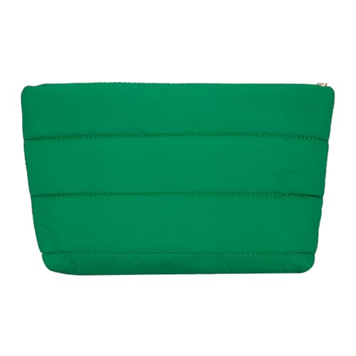 Modekosmetische Tasche für Frauen lässig Clutch Handtasche Solid Toilettenbeutel (grün) (grün) von LYEAA